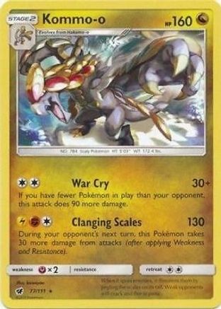 Kommo-o - 77/111 (Cracked Ice Holo)/111  - Holofoil - Rare