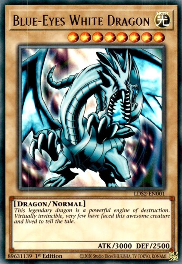 Dragon blanc aux yeux bleus [LDS2-EN001] Ultra Rare 