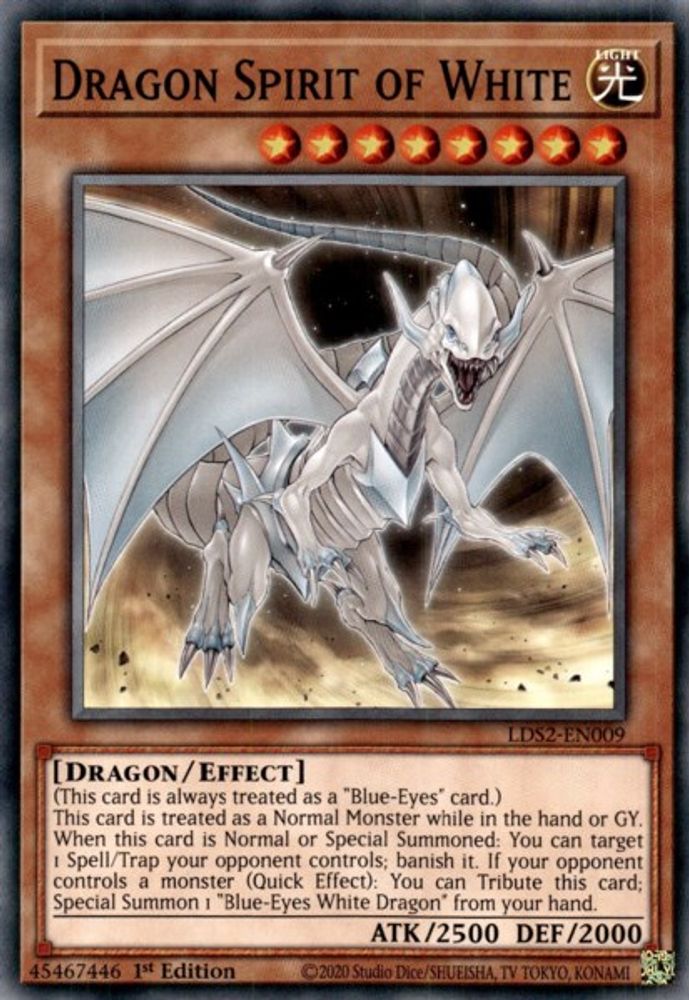 Dragon Spirit of White (LDS2-EN009) - Common