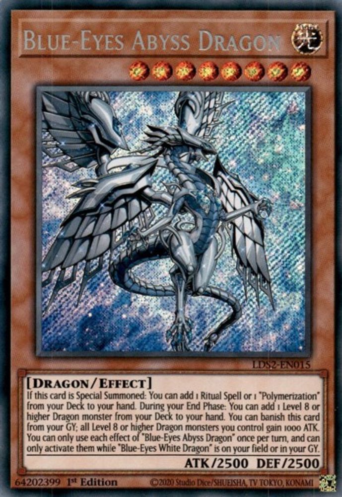 Blue-Eyes Abyss Dragon (LDS2-EN015) - Secret Rare