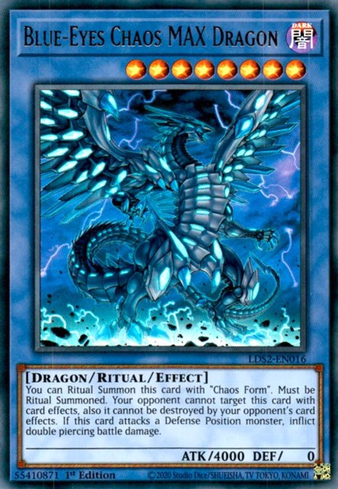 Blue-Eyes Chaos MAX Dragon (LDS2-EN016) - Ultra Rare