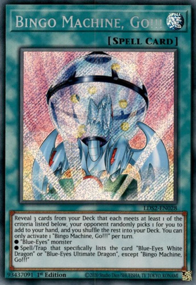 Bingo Machine, Go!!! (LDS2-EN028) - Secret Rare