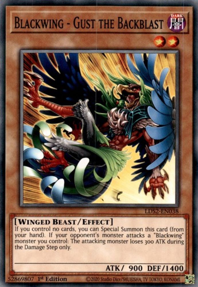 Blackwing - Gust the Backblast (LDS2-EN038) - Common