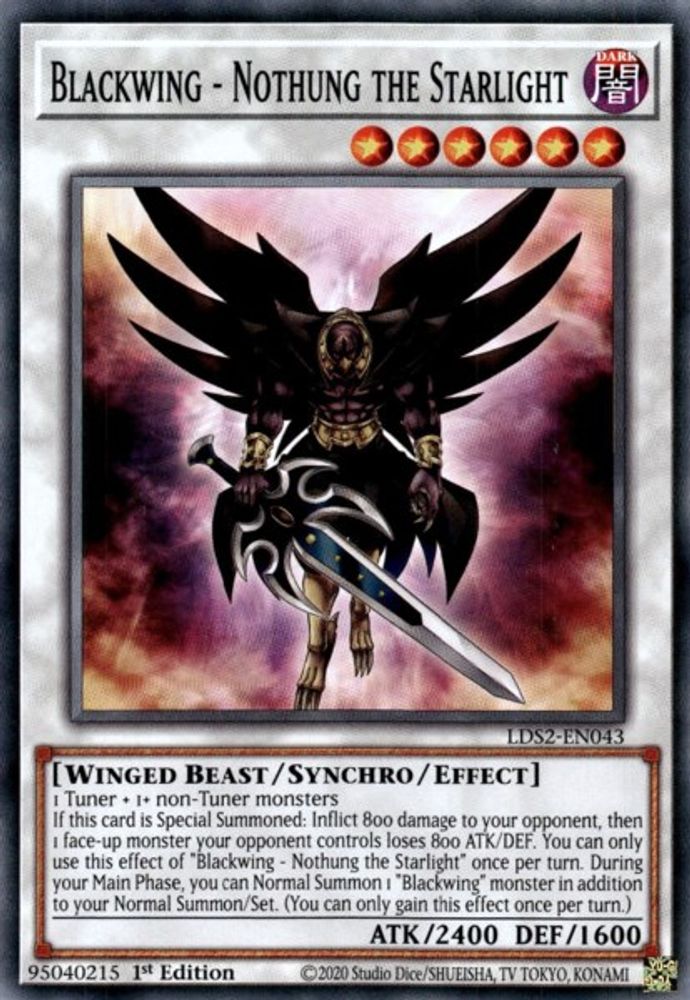 Blackwing - Nothung the Starlight (LDS2-EN043) - Common
