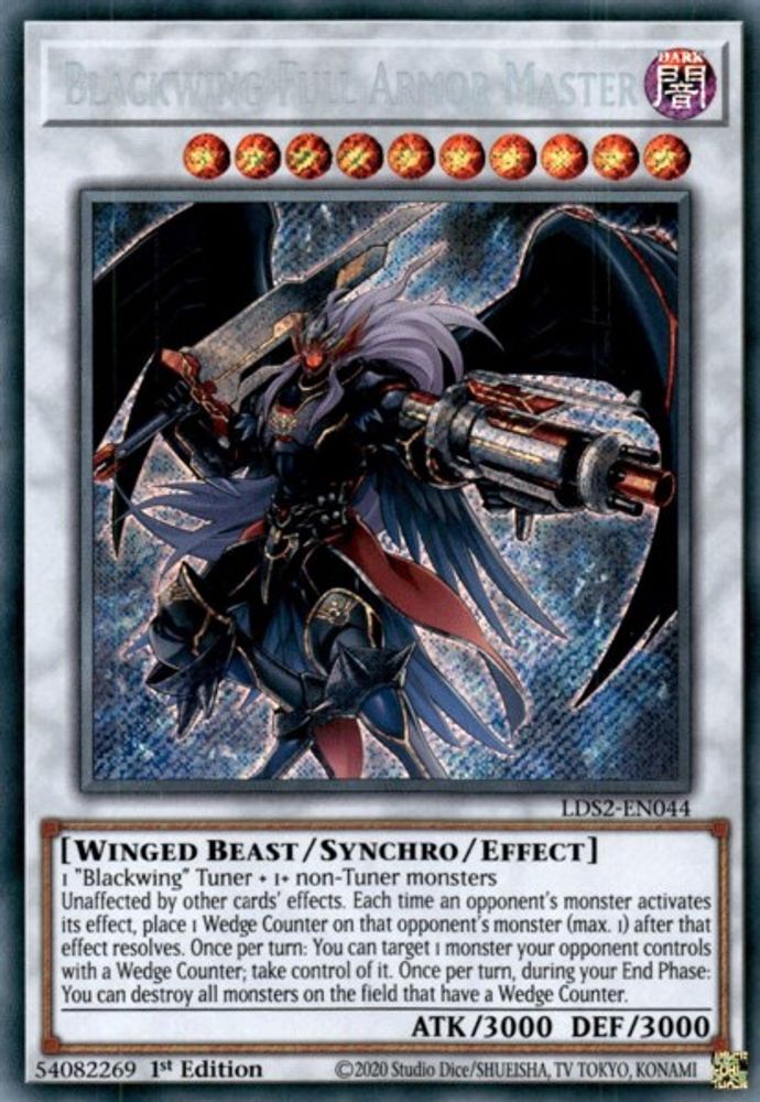 Blackwing Full Armor Master (LDS2-EN044) - Secret Rare