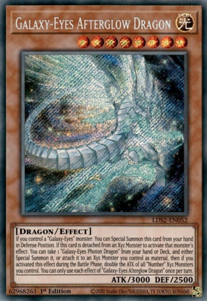 Dragon rémanent aux yeux galactiques [LDS2-EN052] Secret Rare 