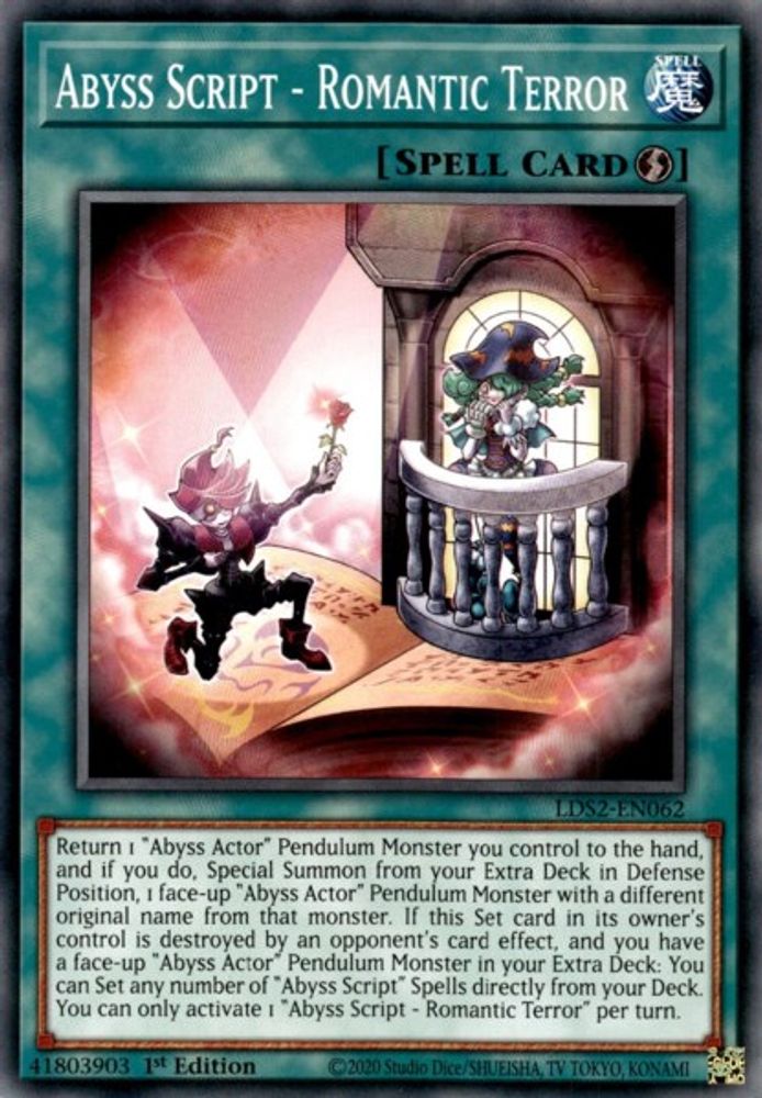Abyss Script - Romantic Terror (LDS2-EN062) - Common