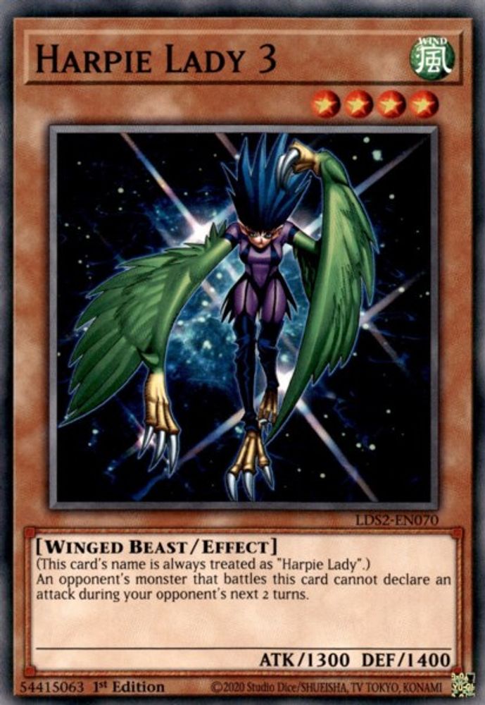 Harpie Lady 3 (LDS2-EN070) - Common