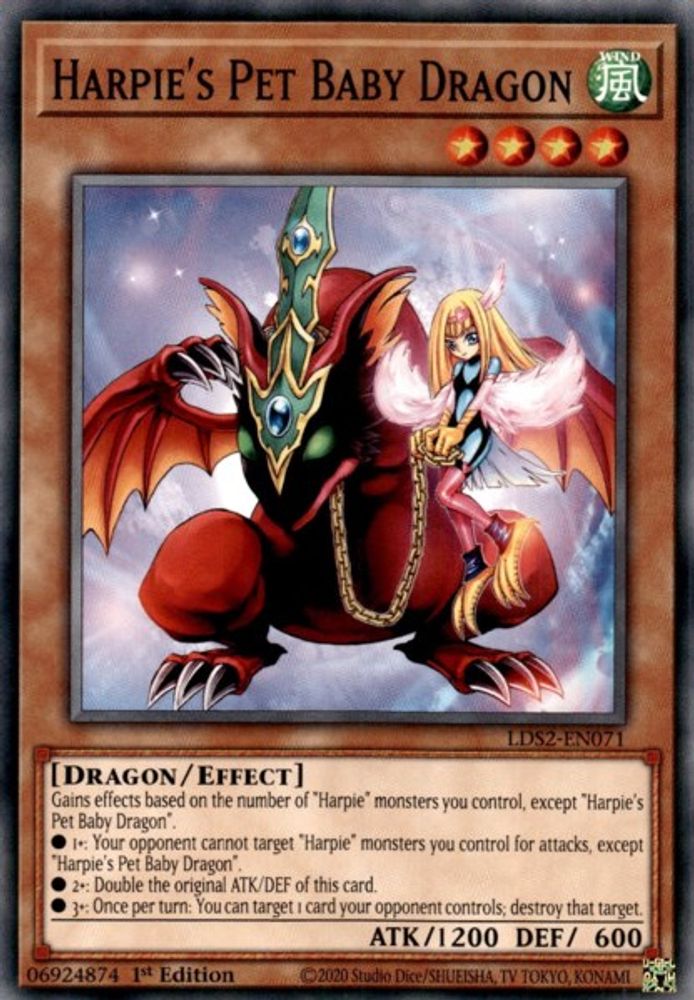 Harpie's Pet Baby Dragon (LDS2-EN071) - Common