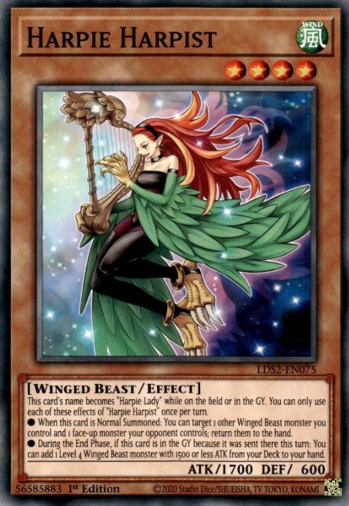 Harpie Harpiste [LDS2-EN075] Commune 