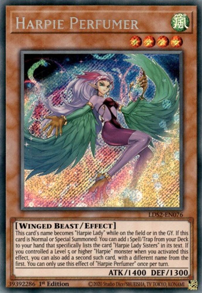 Parfumeur Harpie [LDS2-EN076] Secret Rare 