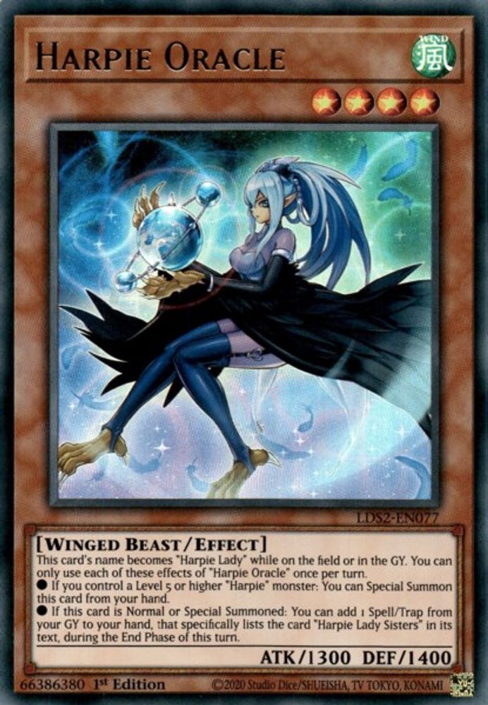 Harpie Oracle (LDS2-EN077) - Ultra Rare