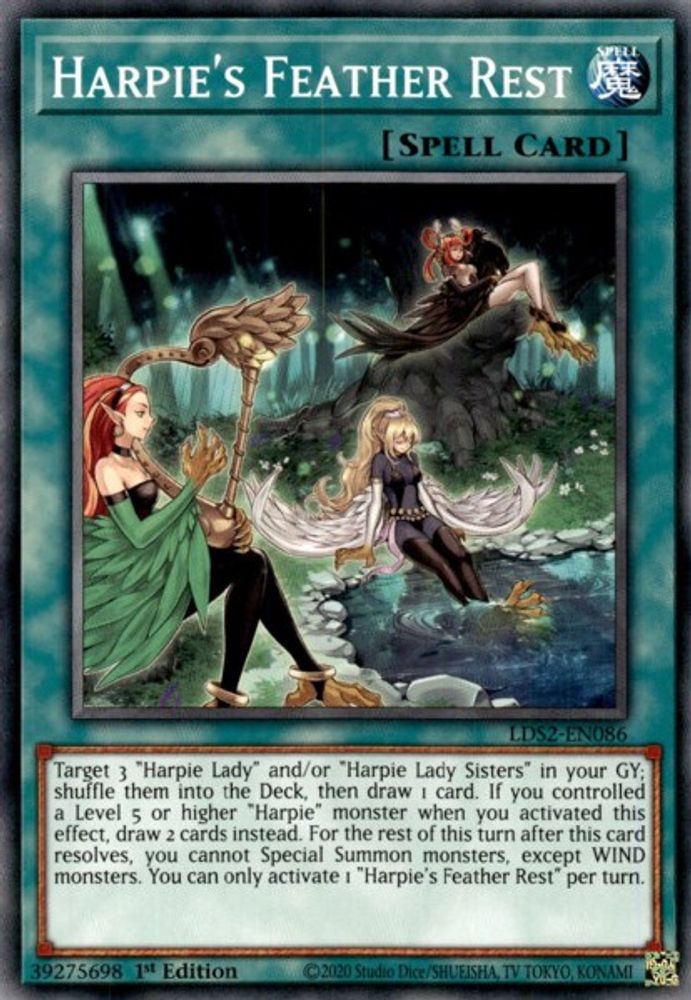Harpie's Feather Rest (LDS2-EN086) - Common