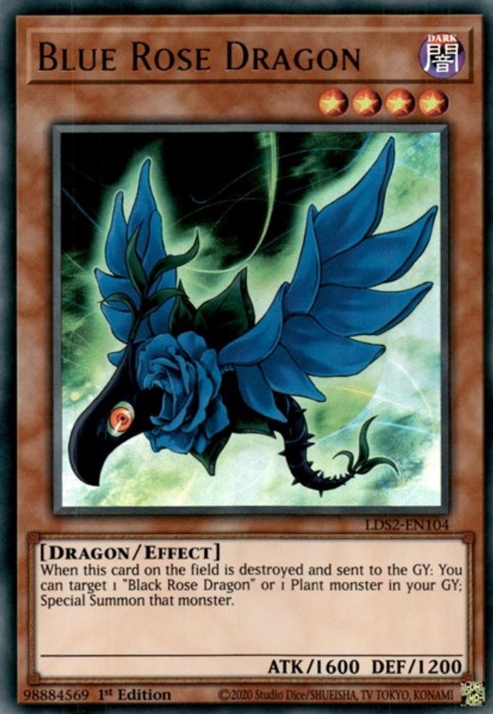 Blue Rose Dragon (LDS2-EN104) - Ultra Rare