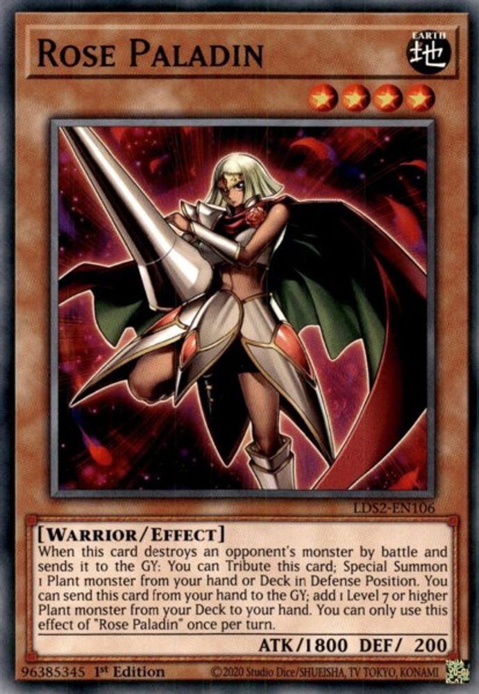 Rose Paladin (LDS2-EN106) - Common