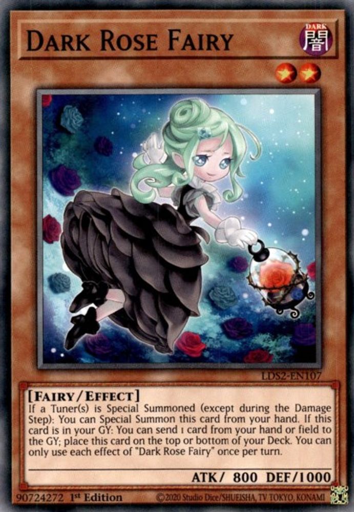 Dark Rose Fairy (LDS2-EN107) - Common