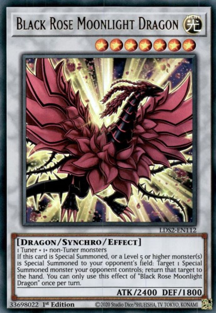 Black Rose Moonlight Dragon (LDS2-EN112) - Ultra Rare