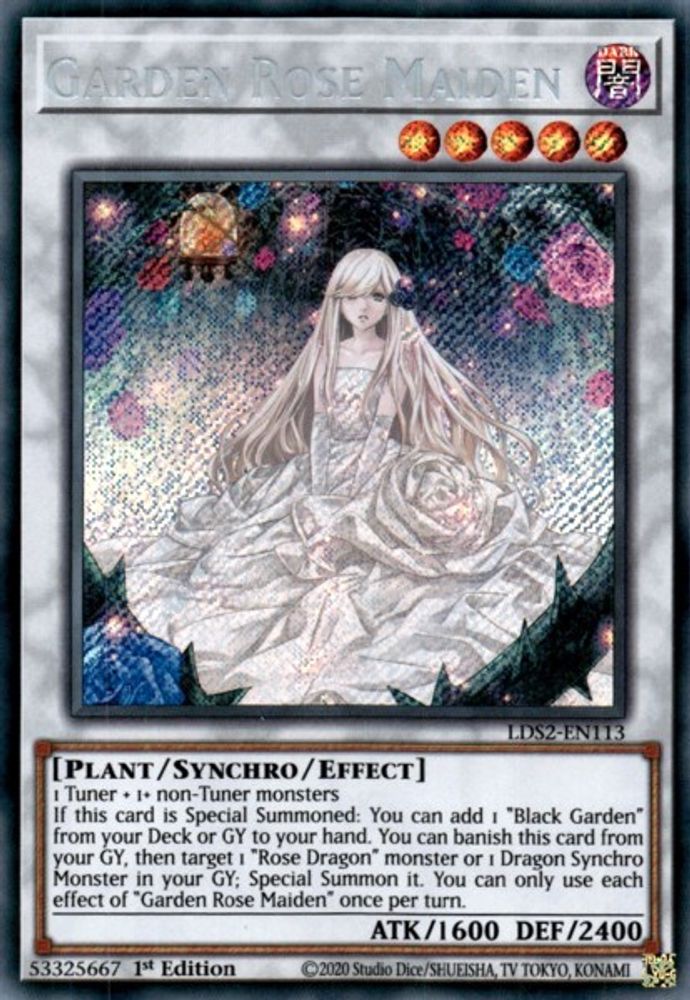 Garden Rose Maiden (LDS2-EN113) - Secret Rare