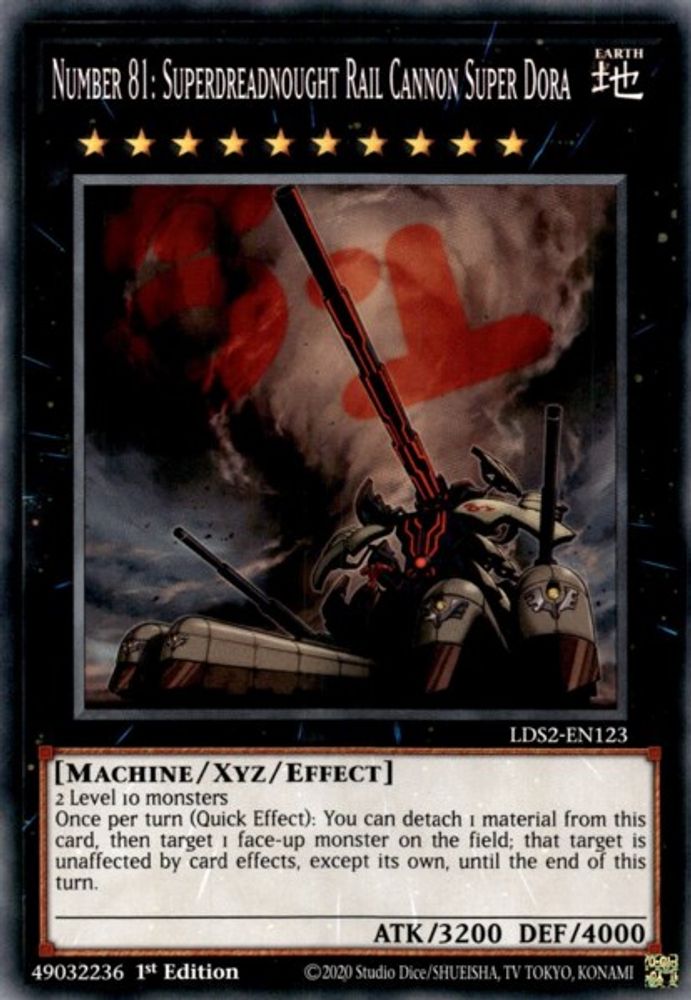 Number 81: Superdreadnought Rail Cannon Super Dora (LDS2-EN123) - Common
