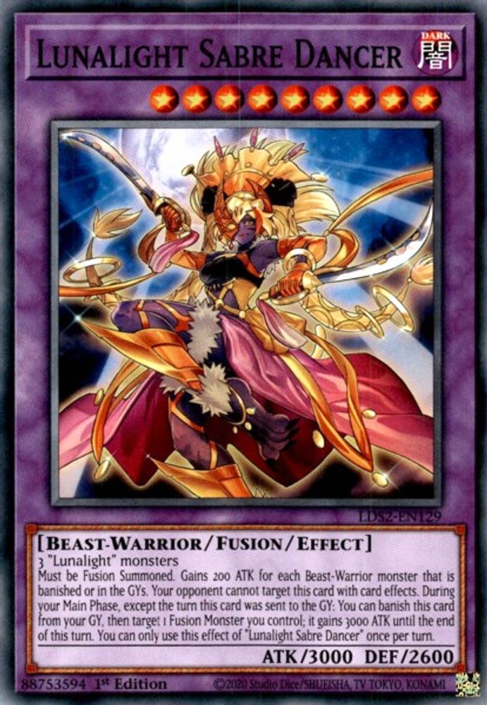 Lunalight Sabre Dancer (LDS2-EN129) - Common