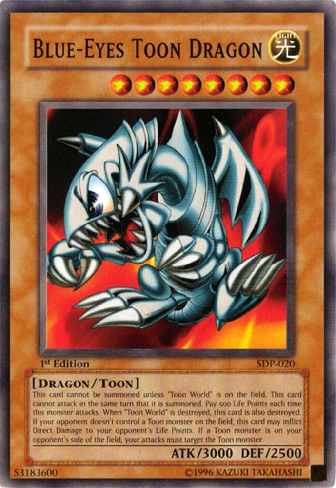 Blue-Eyes Toon Dragon (SDP-020) - Common