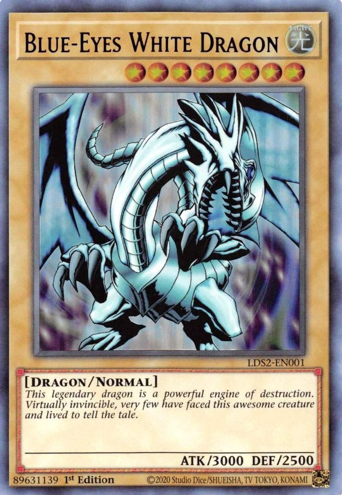 Blue-Eyes White Dragon (Purple) (LDS2-EN001) - Ultra Rare