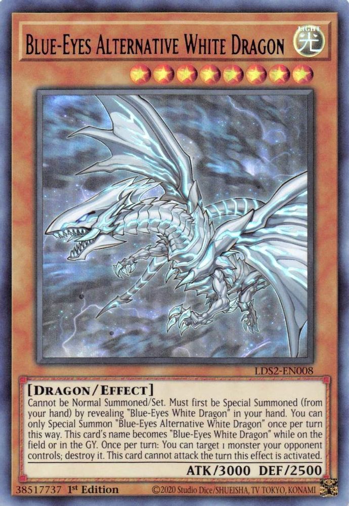 Blue-Eyes Alternative White Dragon (Purple) (LDS2-EN008) - Ultra Rare