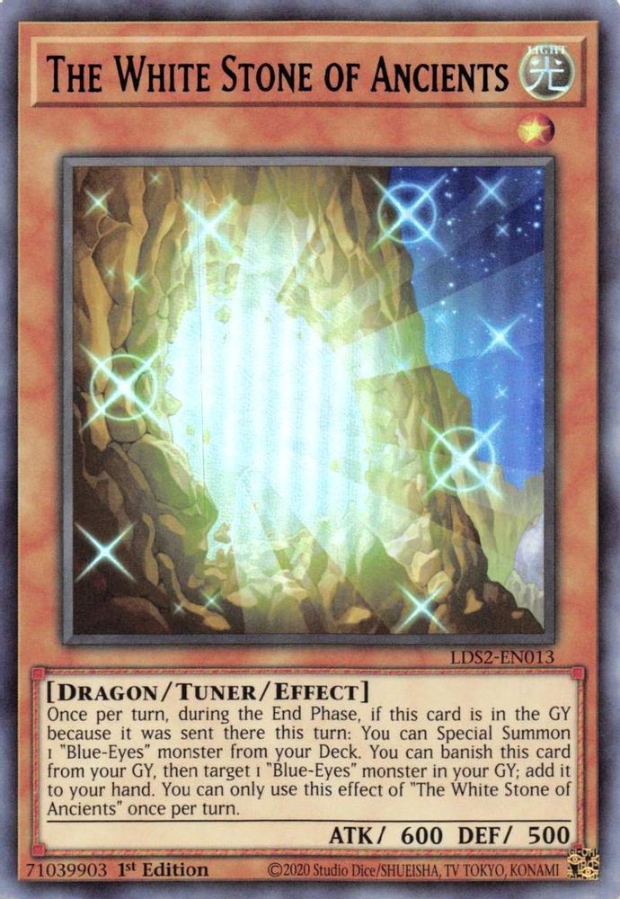 The White Stone of Ancients (Blue) (LDS2-EN013) - Ultra Rare