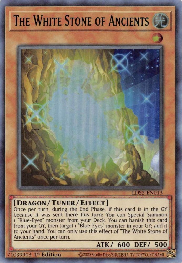 The White Stone of Ancients (Green) (LDS2-EN013) - Ultra Rare