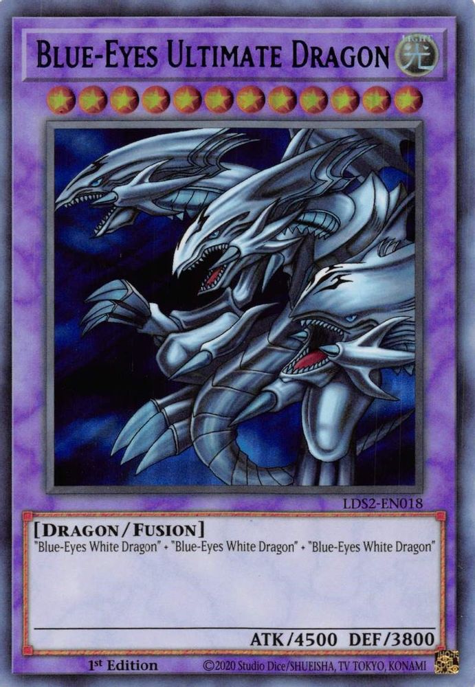 Blue-Eyes Ultimate Dragon (Blue) (LDS2-EN018) - Ultra Rare
