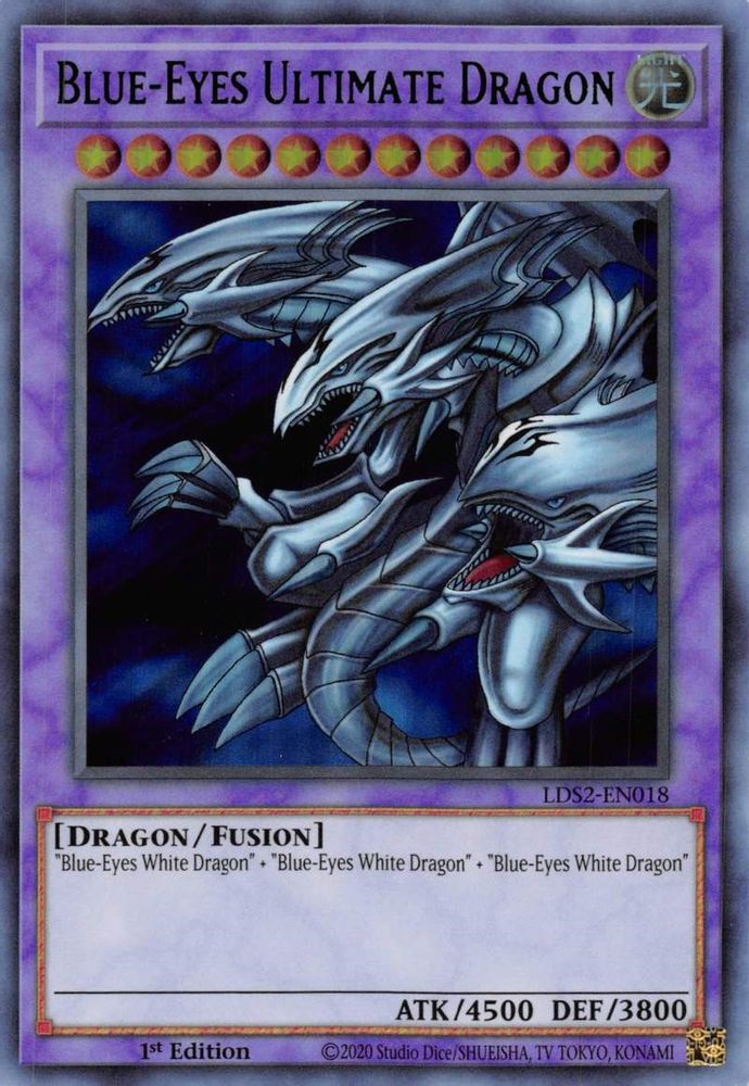 Blue-Eyes Ultimate Dragon (Green) (LDS2-EN018) - Ultra Rare