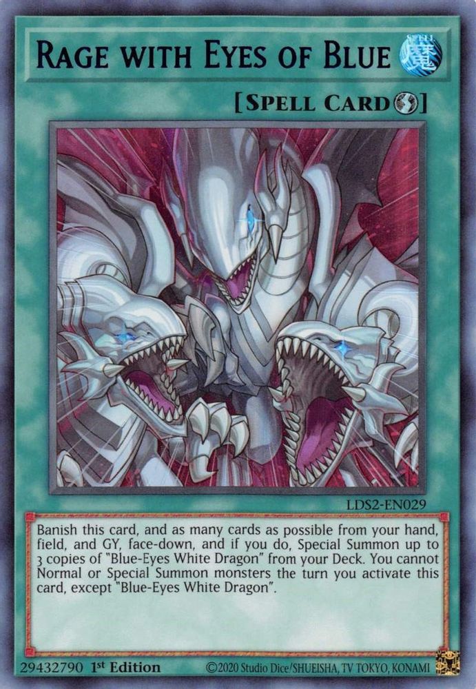 Rage with Eyes of Blue (Blue) (LDS2-EN029) - Ultra Rare