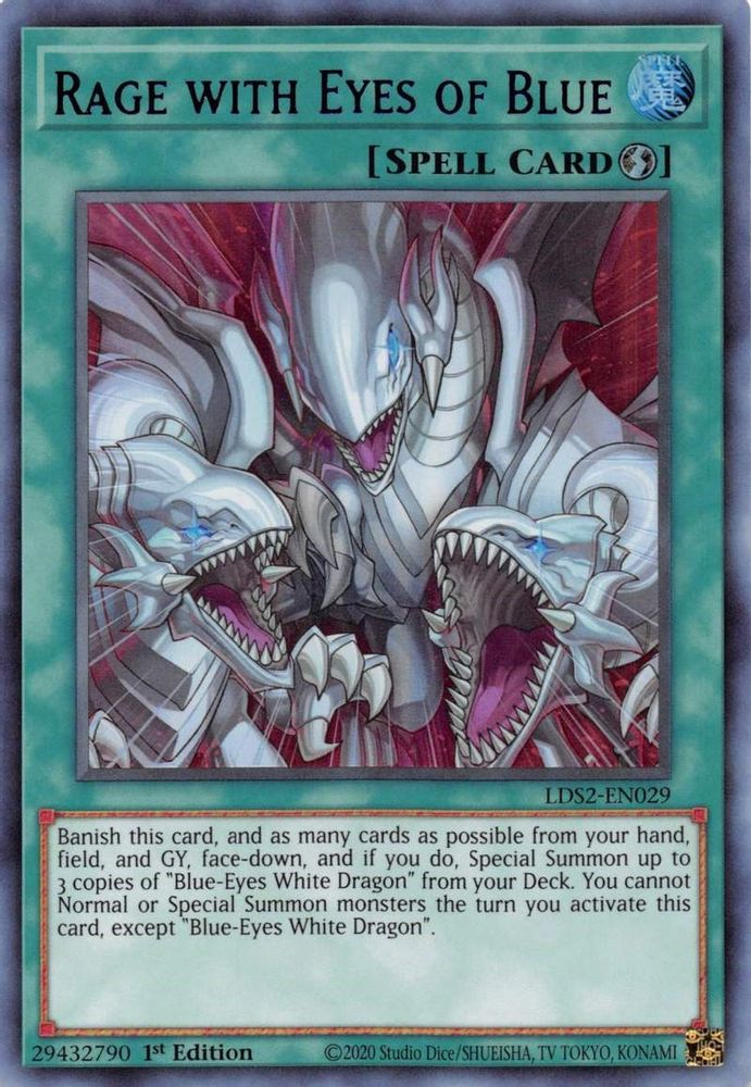Rage with Eyes of Blue (Purple) (LDS2-EN029) - Ultra Rare