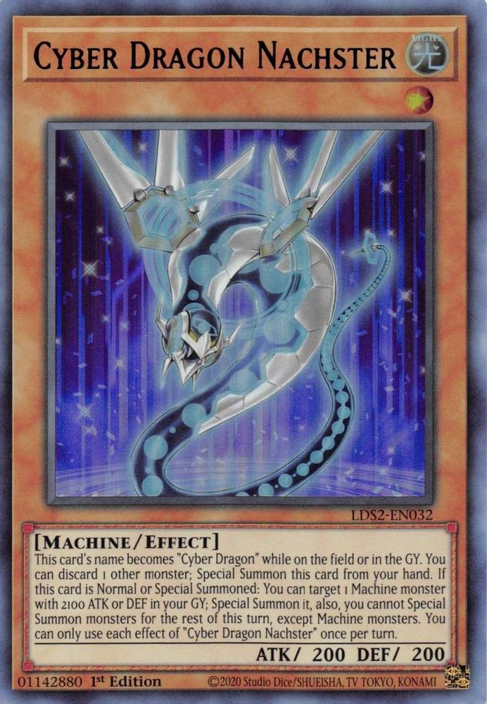 Cyber Dragon Nachster (Blue) (LDS2-EN032) - Ultra Rare