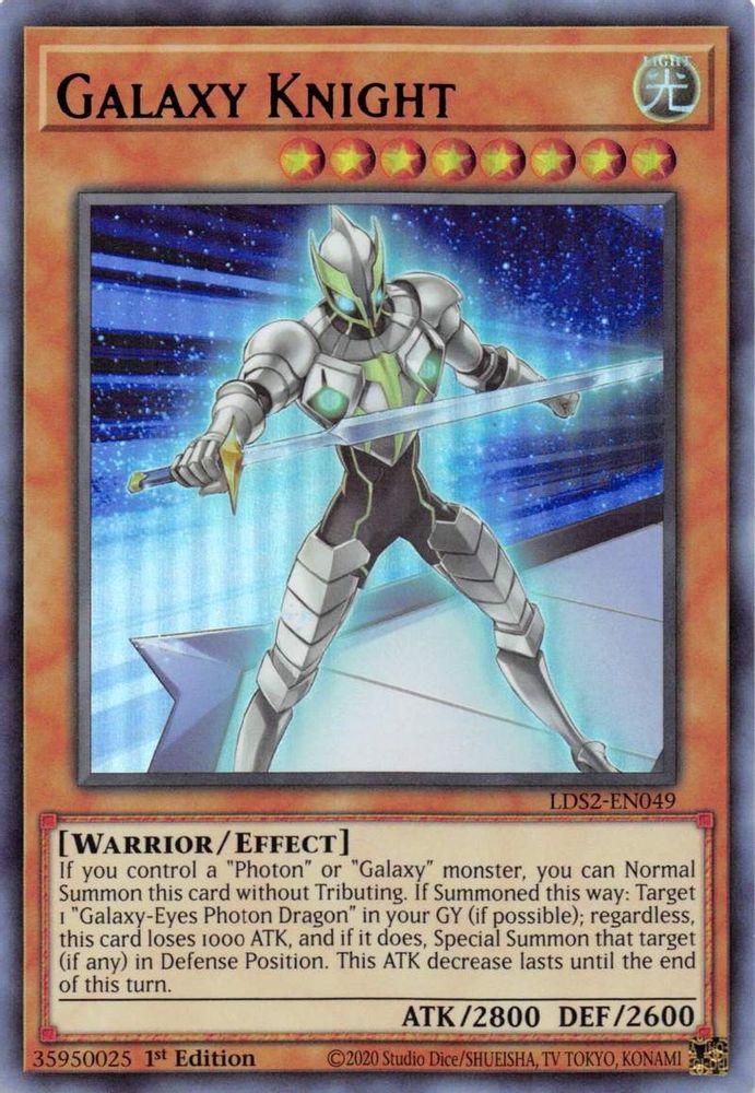 Chevalier Galactique (Violet) [LDS2-EN049] Ultra Rare 