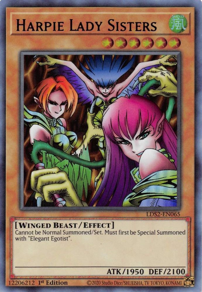 Harpie Lady Sisters (Violet) [LDS2-EN065] Ultra Rare 