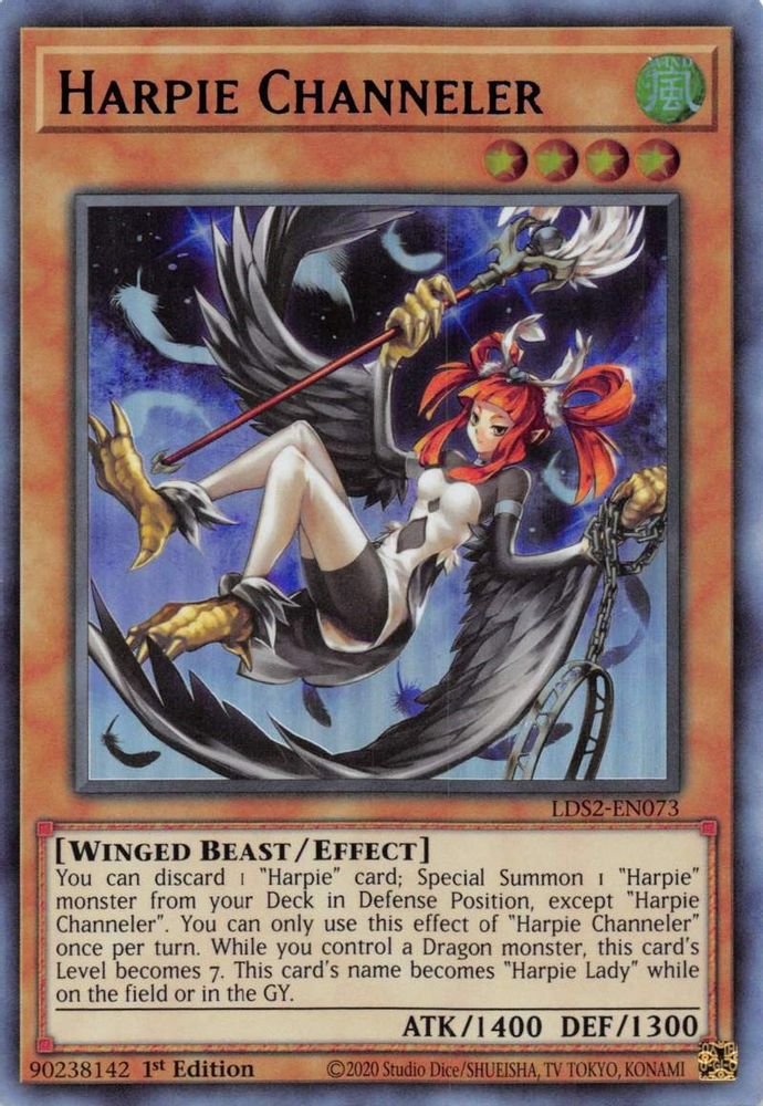 Harpie Channeler (Blue) (LDS2-EN073) - Ultra Rare