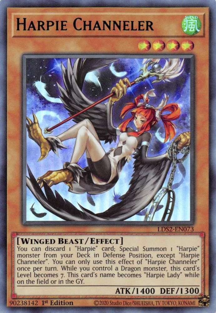 Harpie Channeler (Green) (LDS2-EN073) - Ultra Rare