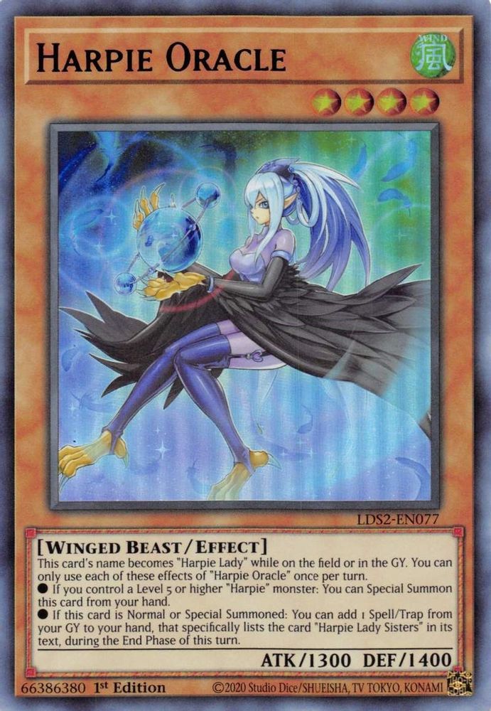 Harpie Oracle (Violet) [LDS2-EN077] Ultra Rare 