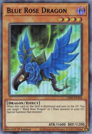 Dragon Rose Bleue (Bleu) [LDS2-EN104] Ultra Rare 