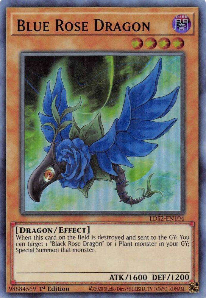 Dragon Rose Bleue (Violet) [LDS2-EN104] Ultra Rare 