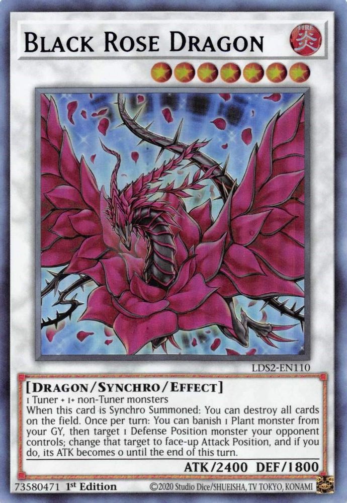 Dragon Rose Noire (Violet) [LDS2-EN110] Ultra Rare 