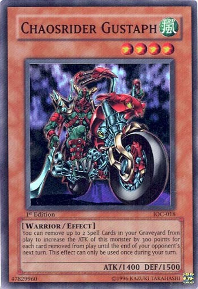 Chaosrider Gustaph (IOC-018) - Super Rare