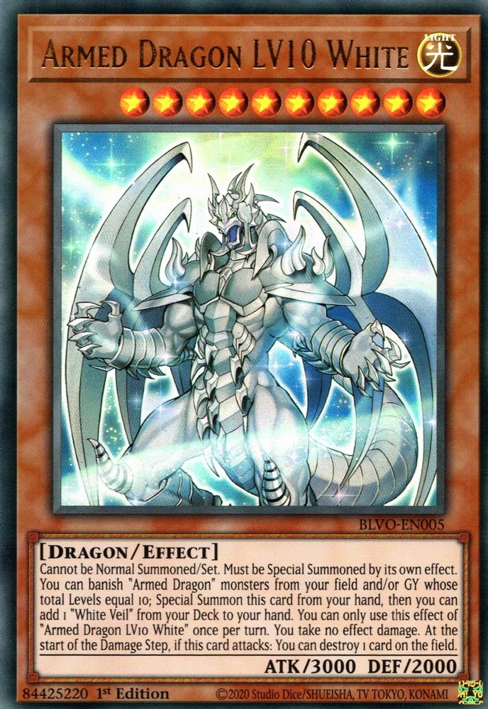 Dragon Armé LV10 Blanc [BLVO-EN005] Ultra Rare 