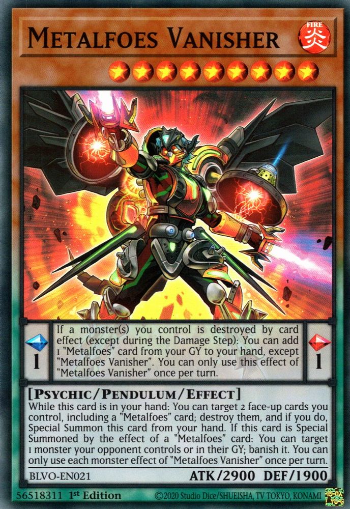 Metalfoes Vanisher [BLVO-EN021] Super Rare 