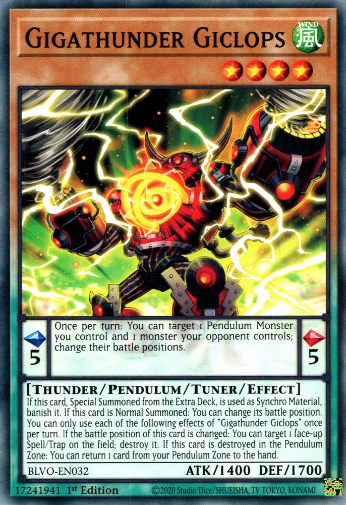 Gigathunder Giclops (BLVO-EN032) - Common