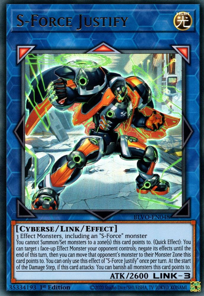 S-Force Justify (BLVO-EN048) - Ultra Rare