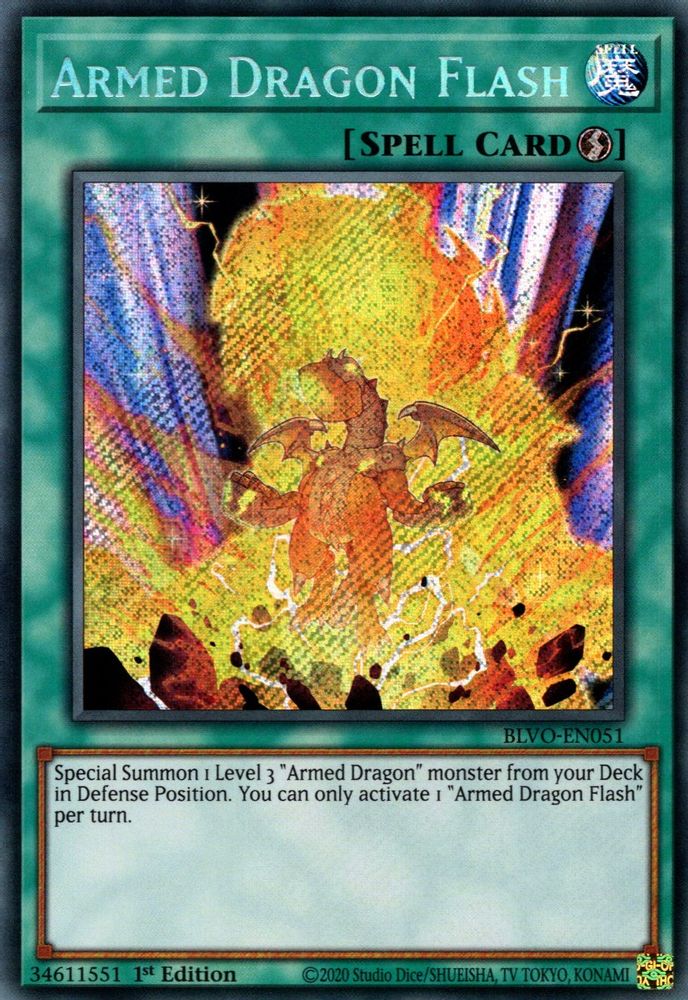 Armed Dragon Flash (BLVO-EN051) - Secret Rare