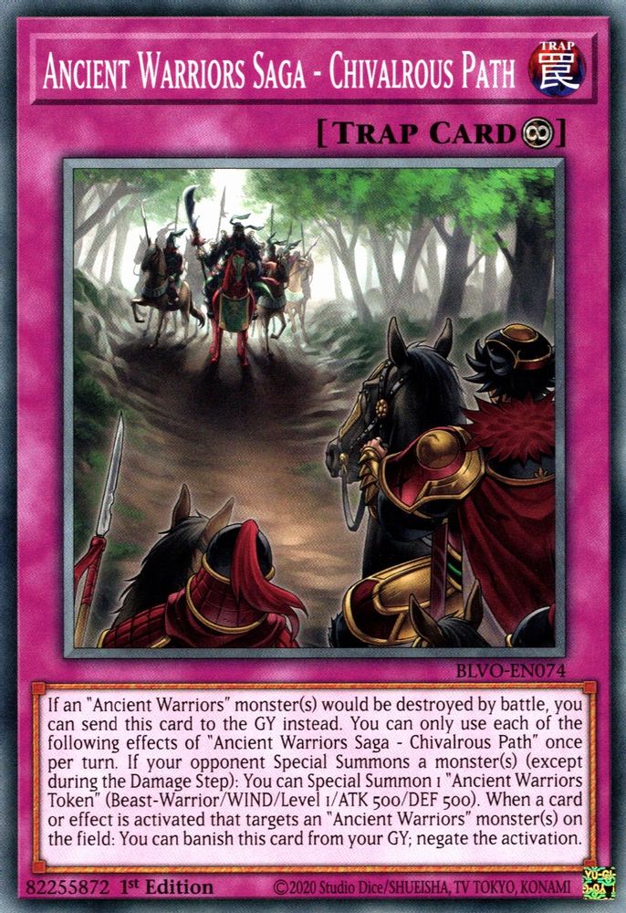 Ancient Warriors Saga - Chivalrous Path (BLVO-EN074) - Common