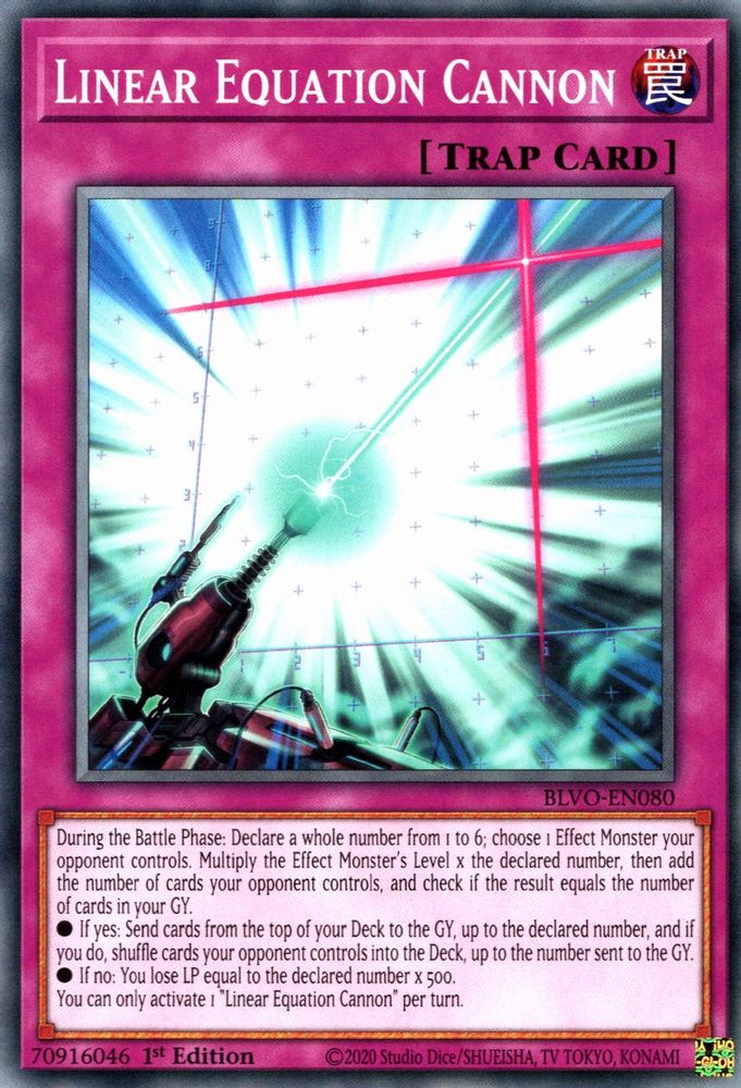 Linear Equation Cannon (BLVO-EN080) - Common